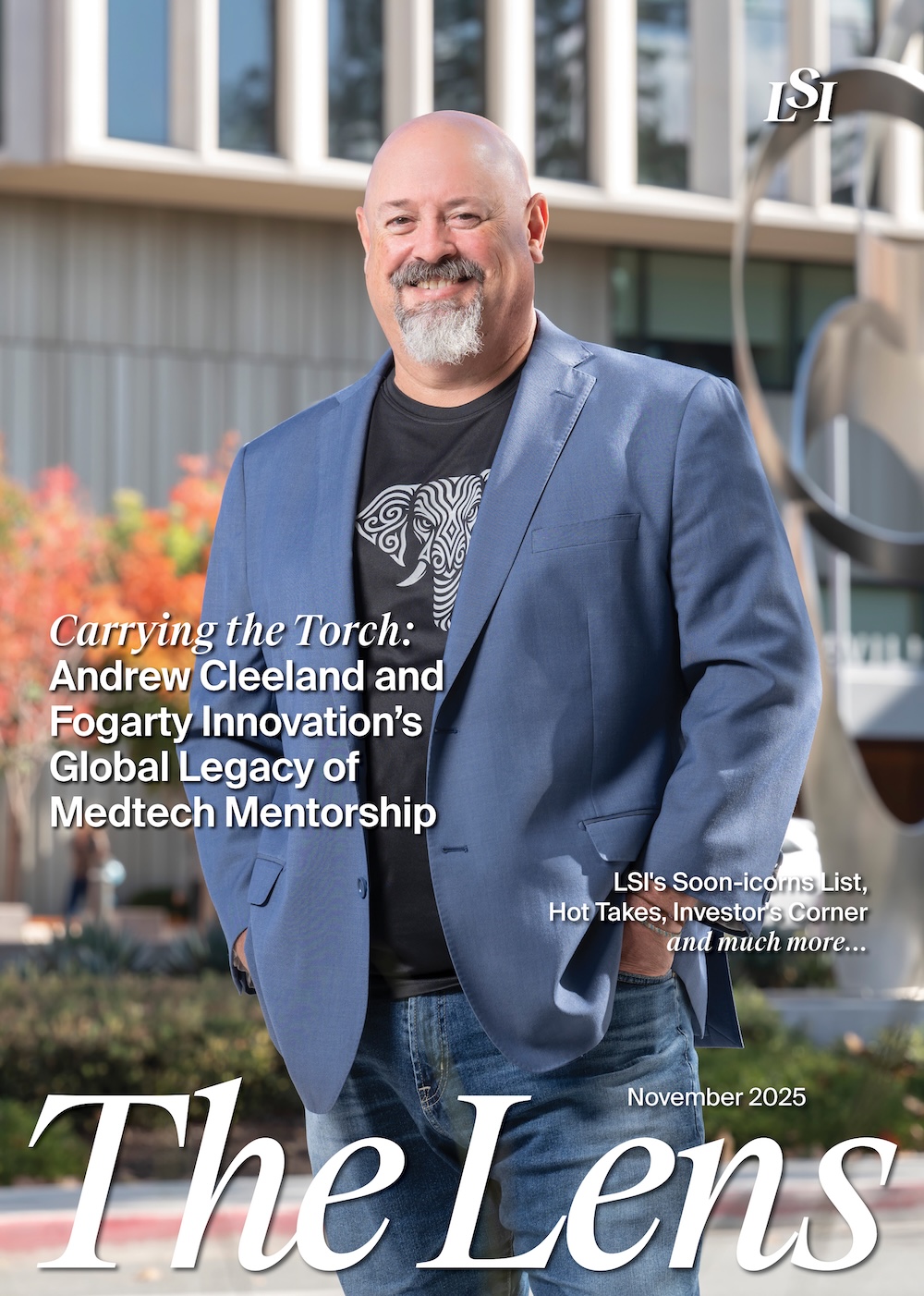 November cover of The Lens, LSI's medtech magazine.