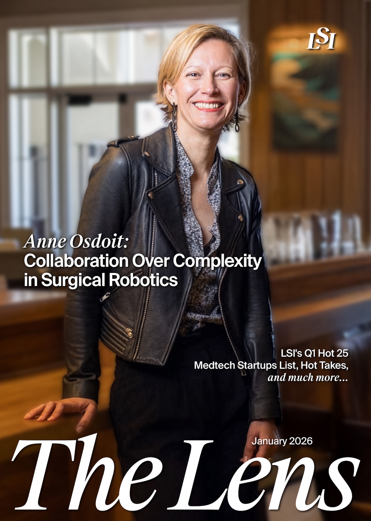 January cover of The Lens, LSI's medtech magazine.