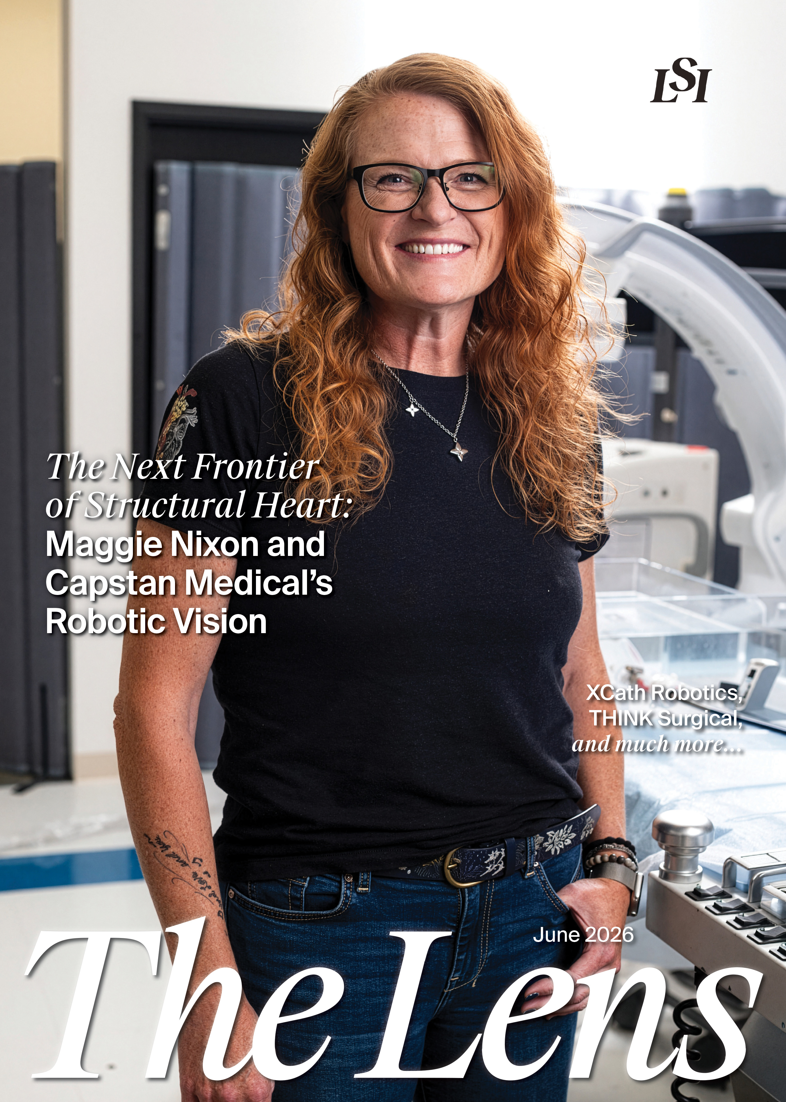 June 2026 cover of The Lens, LSI's medtech magazine.