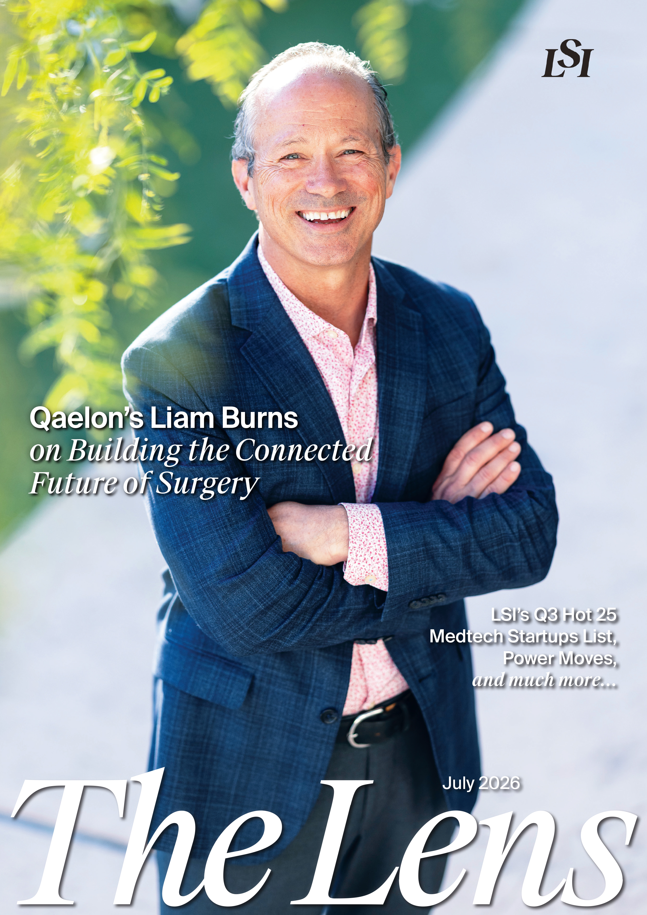 July 2026 cover of The Lens, LSI's medtech magazine.