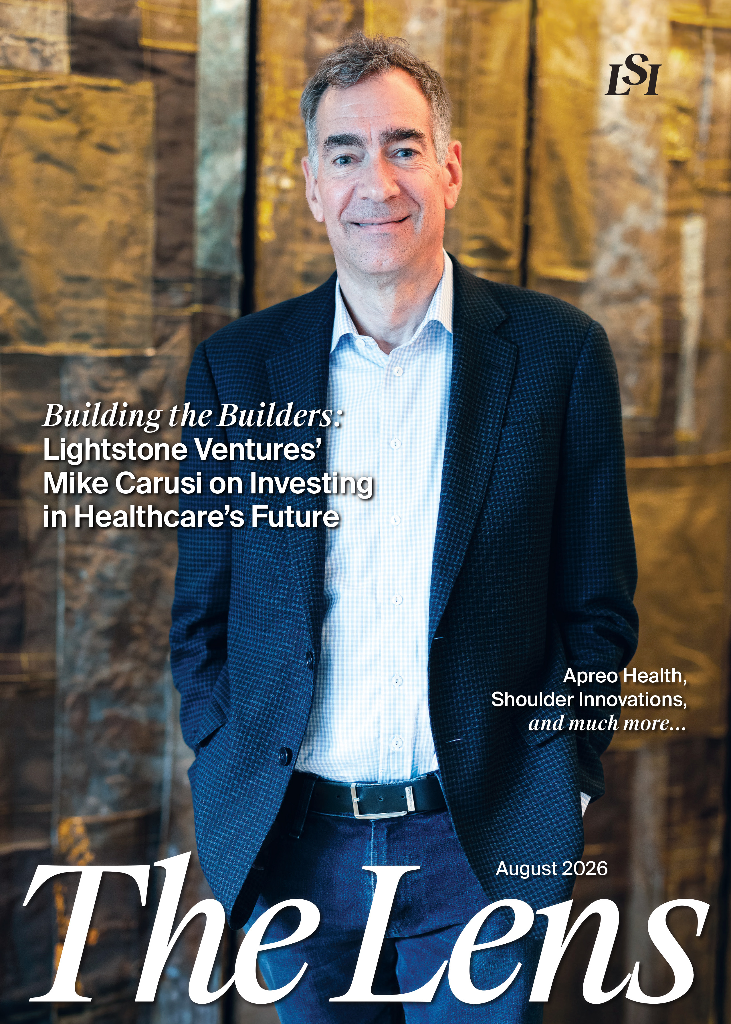 August 2026 cover of The Lens, LSI's medtech magazine.