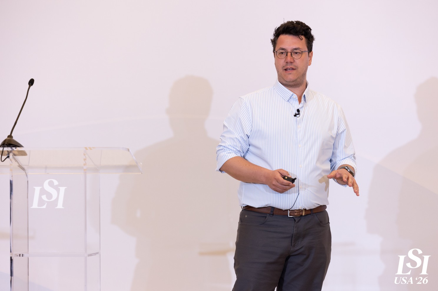Christos Bergeles presenting Revitalise at LSI USA 2026