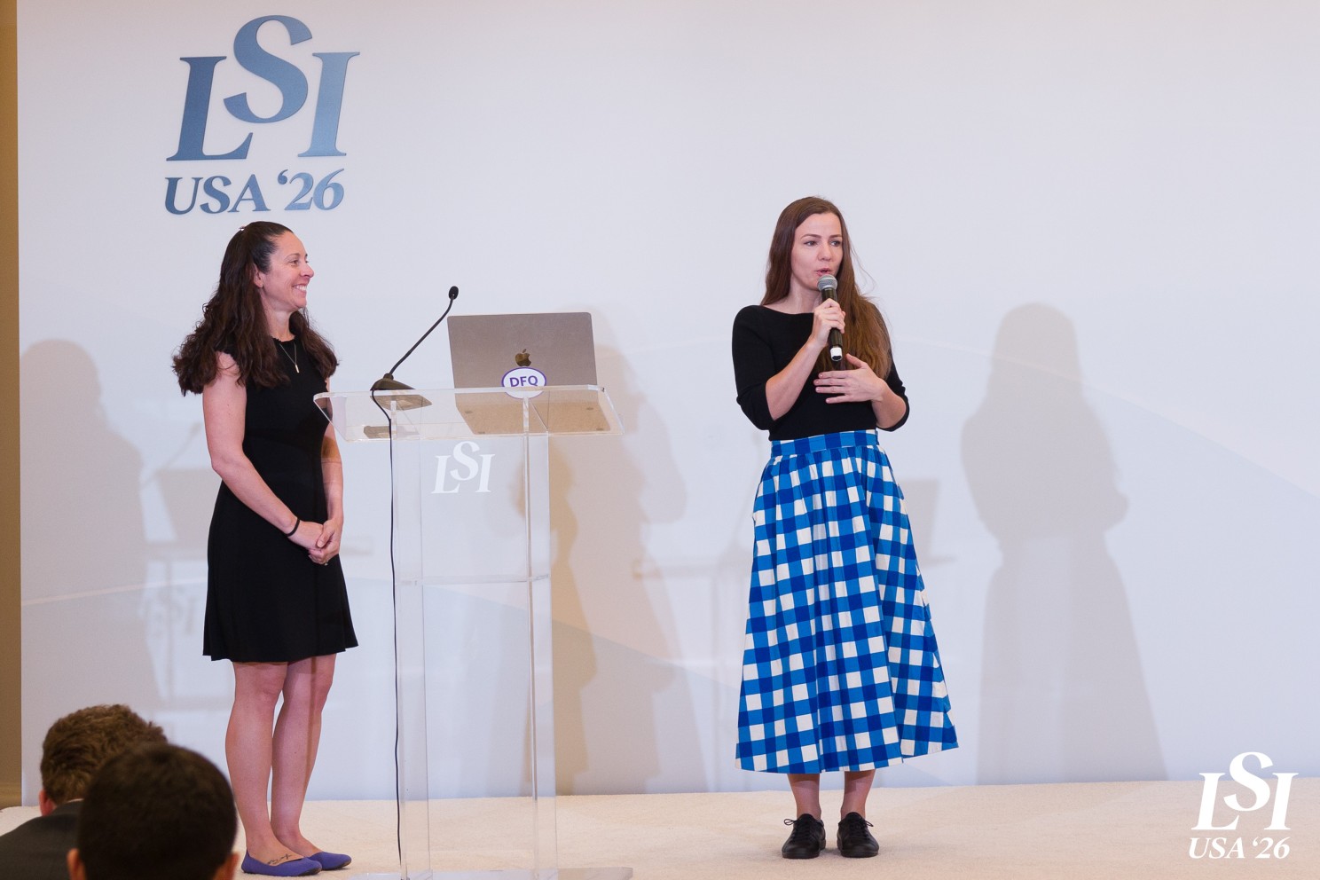 Kristina Cahojova and Amy Beckley, PhD, presenting Lady Technologies at LSI USA 2026