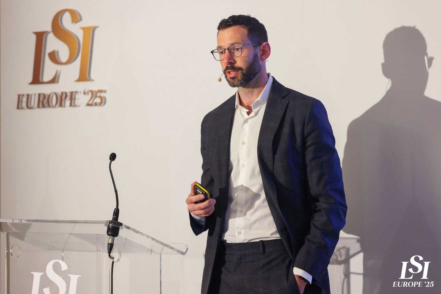 Nicholas Williams presenting InFlo Medical at LSI Europe 2025