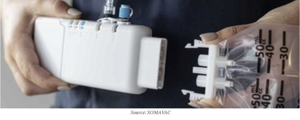 Demonstration of SOMAVAC’s device