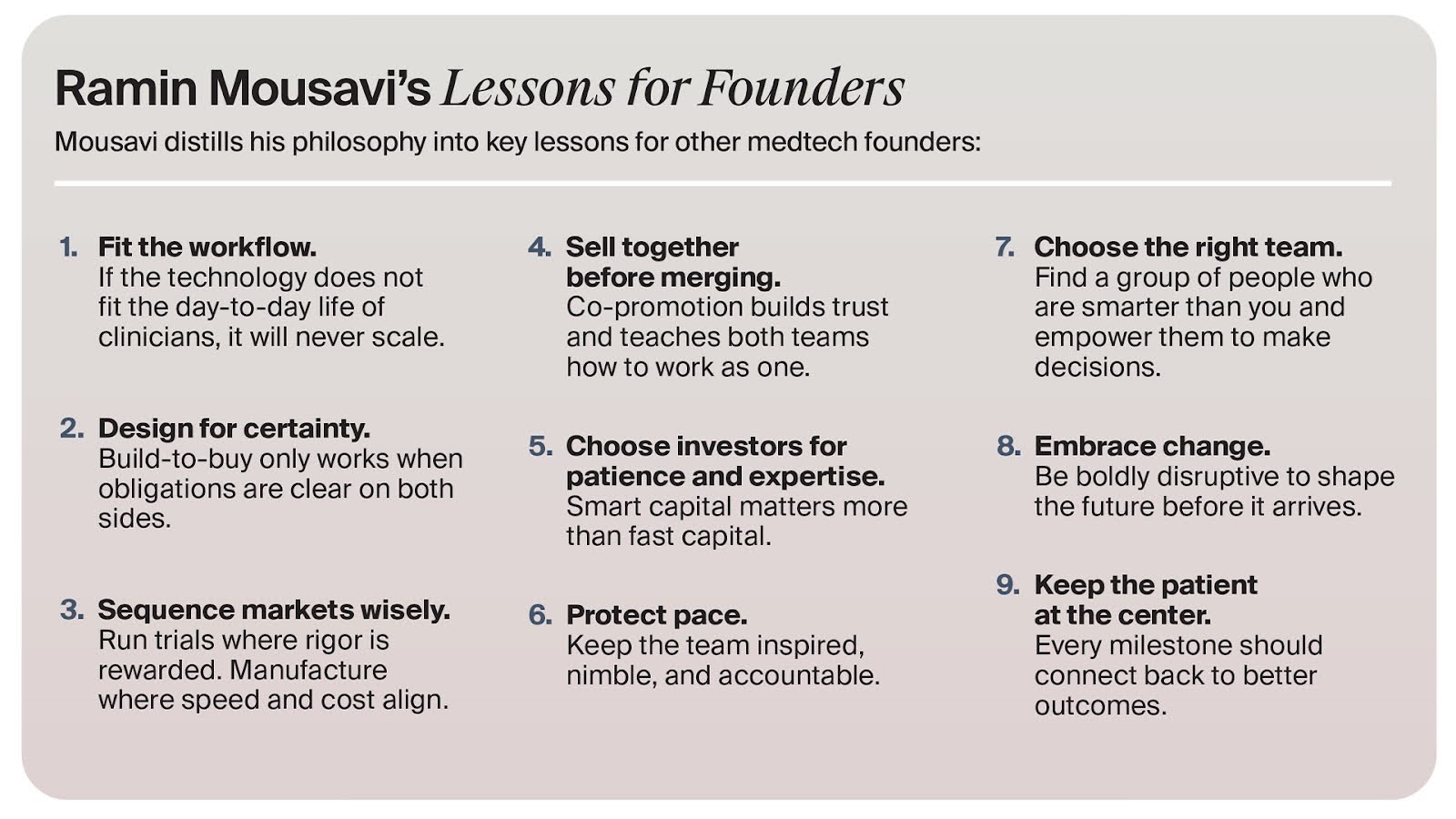 Ramin Mousavi’s Lessons for Founders