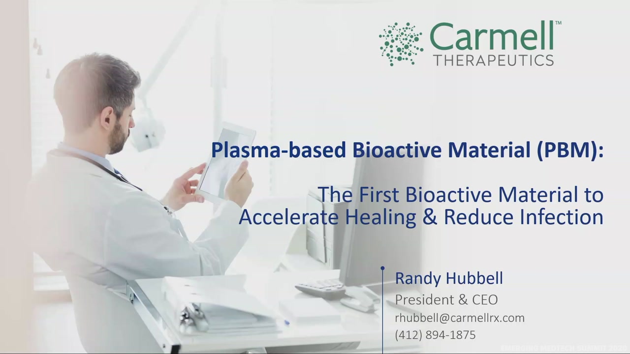 Emerging Medtech Summit 2020 - Carmell Therapeutics