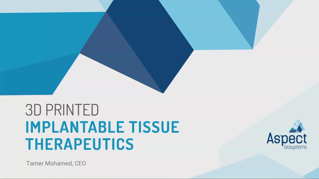 Emerging Medtech Summit 2020 - Aspect Biosystems