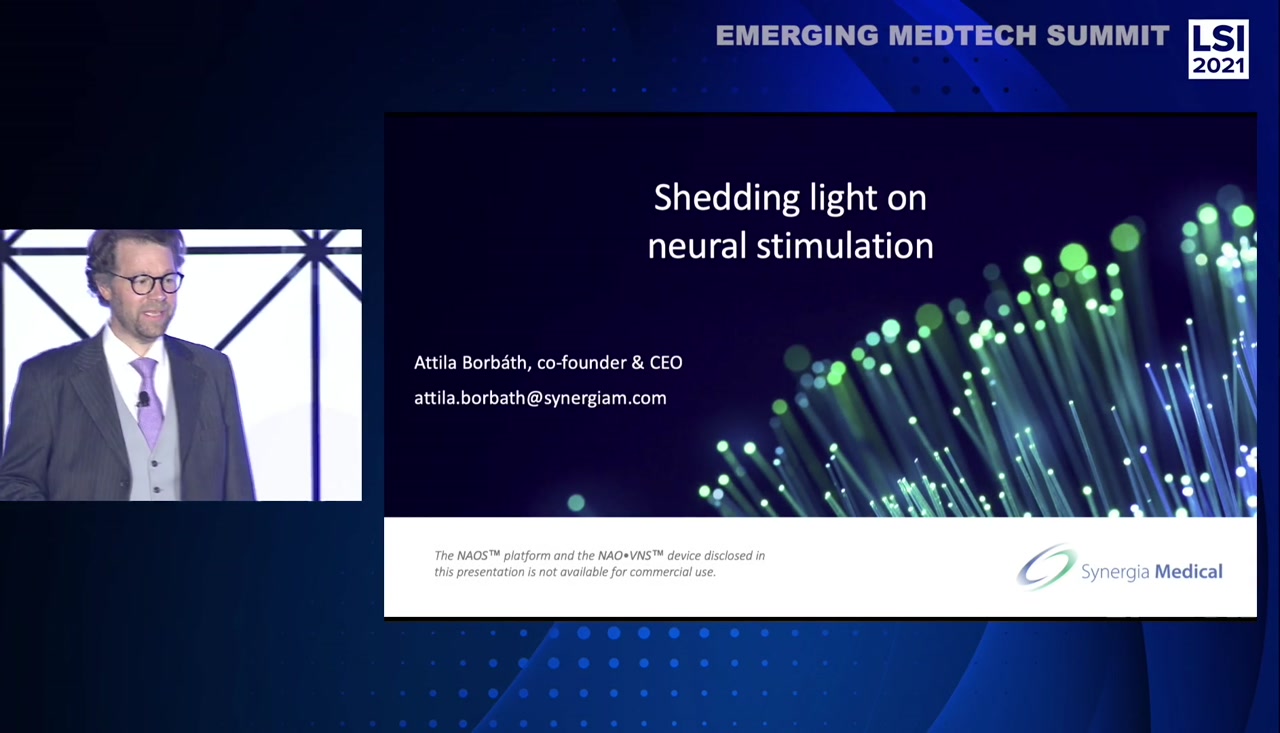 Emerging Medtech Summit 2021 - Synergia Medical
