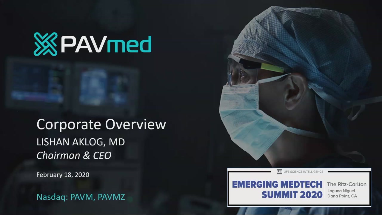 Emerging Medtech Summit 2020 - PAVmed
