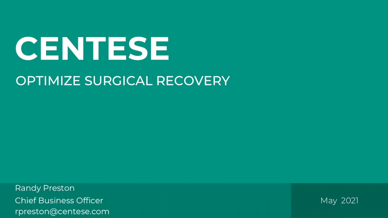 Emerging Medtech Summit 2021 - Centese